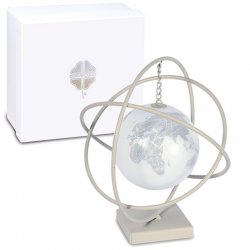 Bomboniera solidale Quadrifoglio Stand con sfera led 2